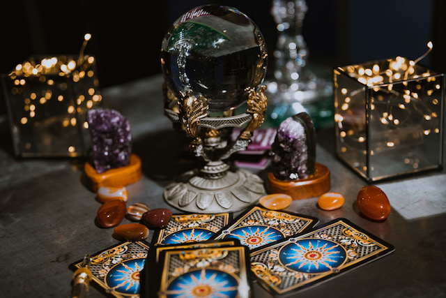 Tarot Cards and Crystals